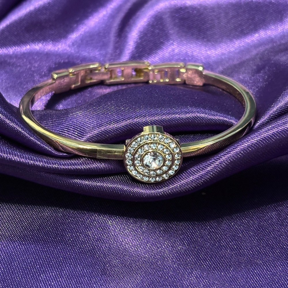 Anne Klein Gold and Cubic Zirconium Bracelet